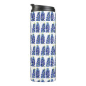 Bluebonnets Texas Flowers Wildbloemen Waterverf Thermosbeker (Geroteerd rechts)