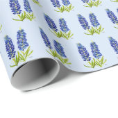 Bluebonnets Texas Flowers Wildflower Waterverf WR Cadeaupapier (Rol Hoek)