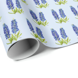 Bluebonnets Texas Flowers Wildflower Waterverf WR Cadeaupapier