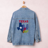 Bluebonnets Texas State Floral Lupine Denim Jacket (Hangar)