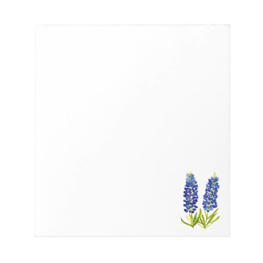 Bluebonnets Texas State Flower Blue Wildflower Notitieblok (Voorkant)