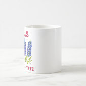 Bluebonnets Texas State Flowers Lupine Lone Star Koffiemok (Center)