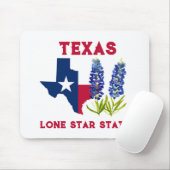 Bluebonnets Texas State Flowers Lupine Lone Star Muismat (Met muis)