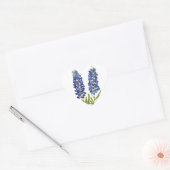 Bluebonnets Texas State Flowers Lupine Waterverf Hart Sticker (Envelop)