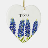 Bluebonnets Texas State Flowers Lupine Waterverf Keramisch Ornament (Rechts)