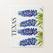 Bluebonnets Texas State Flowers Lupine Waterverf Legpuzzel (Verticaal)