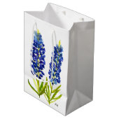 Bluebonnets Texas State Flowers Lupine Waterverf Medium Cadeauzakje (Voorkant Gekanteld)