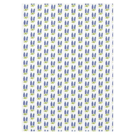 Bluebonnets Texas State Flowers Lupine Waterverf Tafelkleed (Voorkant)