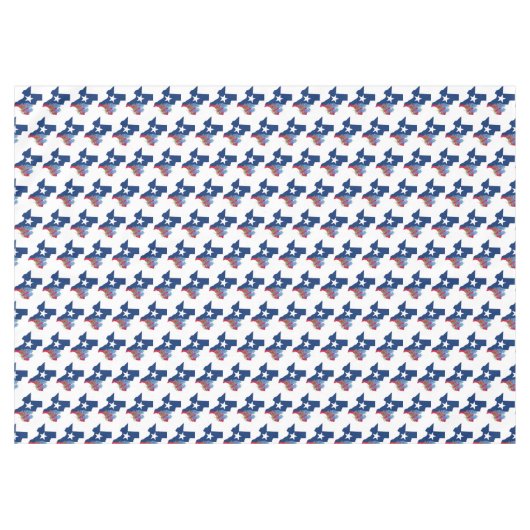 Bluebonnets Texas State Flowers University Tafelkleed (Voorkant (Horizontaal))