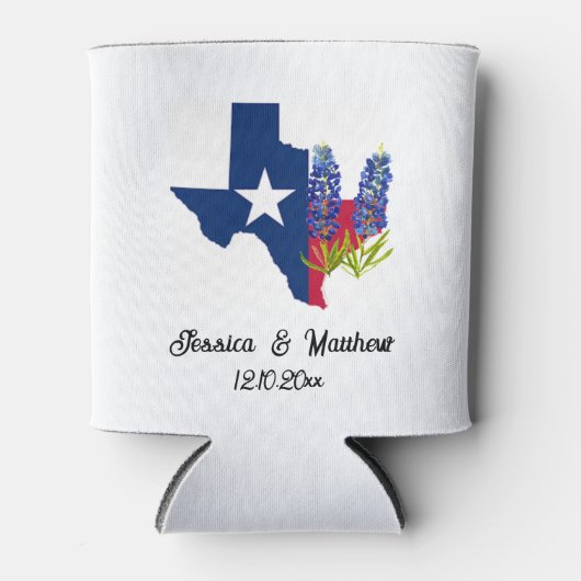 Bluebonnets Texas Texan florale natuur Weddings ca Blikjeskoeler (Voorkant)