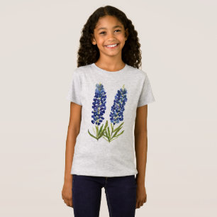 Bluebonnets Texas Wildbloemen Lupine Waterverf T-shirt