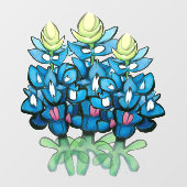 Bluebonnets Venster Cling Raamsticker (Vel)
