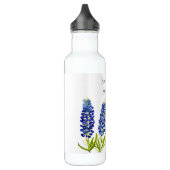 Bluebonnets Waterverf Blauw Bloemen Bloemen Bruilo Waterfles (Links)