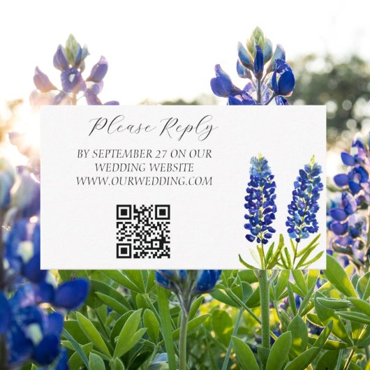 Bluebonnets Waterverf Bloemen Bloemen Bloemen Bloe Informatiekaartje