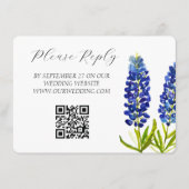 Bluebonnets Waterverf Bloemen Bloemen Bloemen Bloe Informatiekaartje (Voorkant)
