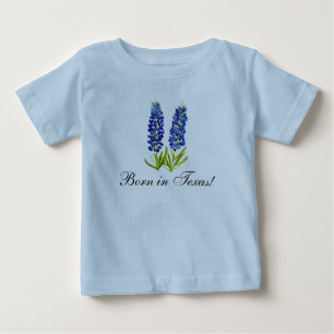 Bluebonnets waterverf Floral Boy Baby