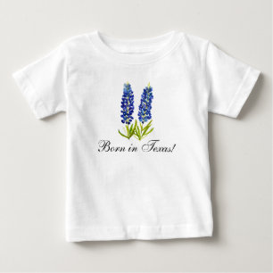 Bluebonnets waterverf Floral Boy Baby