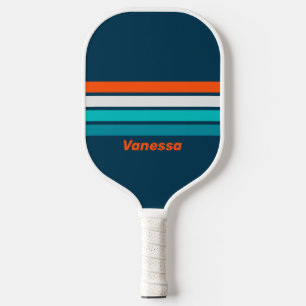 Bluebottle Echo Over Strepen met Naam Pickleball Paddle