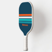 Bluebottle Echo Over Strepen met Naam Pickleball Paddle (Links)