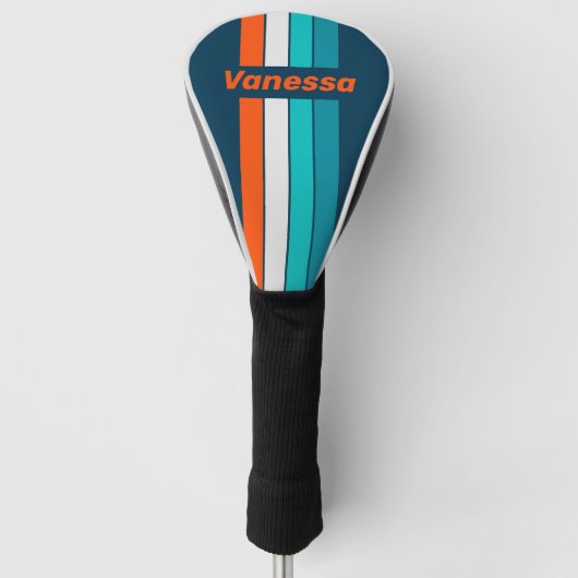 Bluebottle Echo Speld Gestreeptd met Naam Golfheadcover (Voorkant)