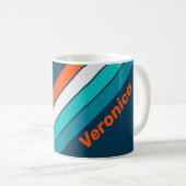 Bluebottle Echo Strepen met Naam Koffiemok (Voorkant rechts)