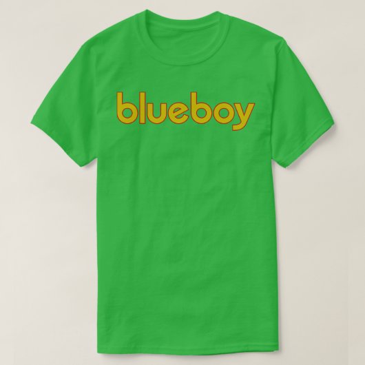 Blueboy in goud t-shirt (Design voorkant)