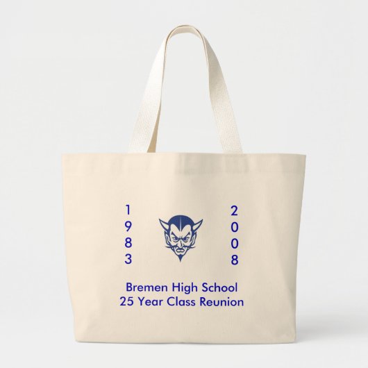 BlueDevil, Bremen High School25 Year Class Reun... Grote Tote Bag (Voorkant)