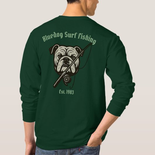 BLUEDOG SURF FISHING T-Shirt (Achterkant)