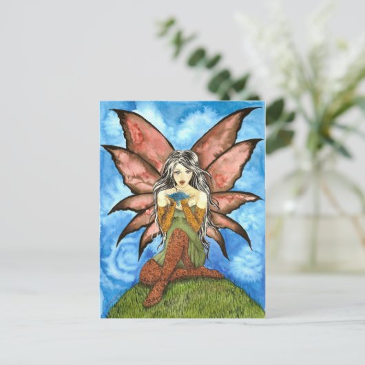 BlueFairyDust Briefkaart (Staand voorkant)
