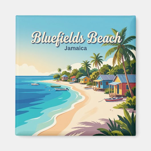 Bluefields Beach Jamaica Magneet (Voorkant)