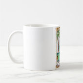 Bluefields, Jamaica strandvakantie poster. Koffiemok (Links)