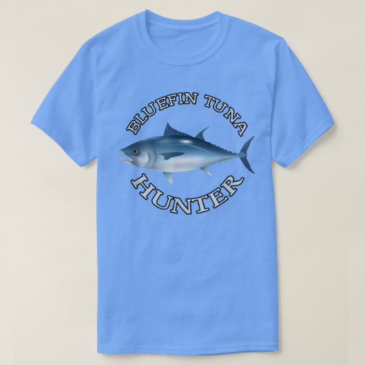Bluefin Tuna Hunter, Saltwater Fishing T 223 T-shirt (Design voorkant)