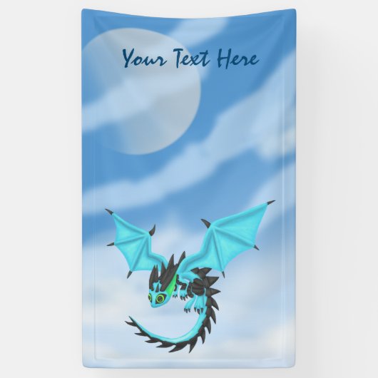 BlueFire Dragon Spandoek (Verticaal)