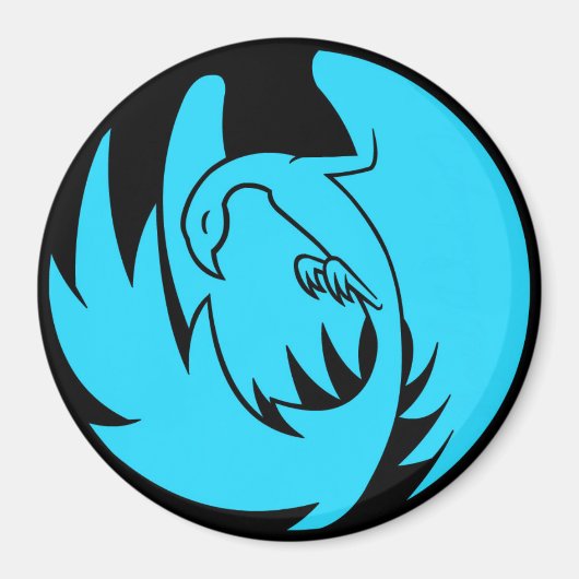 BlueFireArts Fire Bird Magneet (Voorkant)