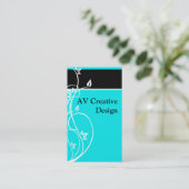 BlueFlourish - Gepersonaliseerd Visitekaartje (Staand voorkant)