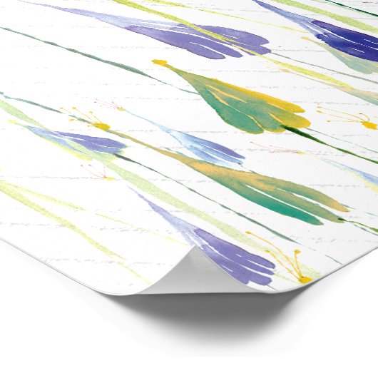 BLUEFLOWERRAÏNE POSTER (Hoek)