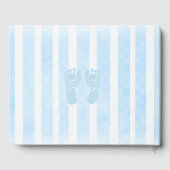 BlueFootprint's Baby shower Guestbook Keepsake Gastenboek (Achterkant)