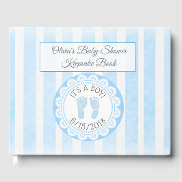 BlueFootprint's Baby shower Guestbook Keepsake Gastenboek