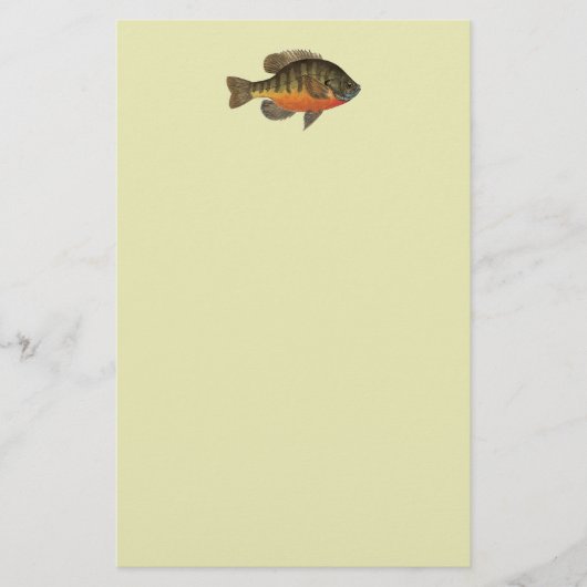 Bluegill Bream Briefpapier (Voorkant)