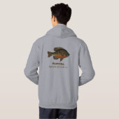 Bluegill, Bream Gevist Hoodie (Achterkant volledig)