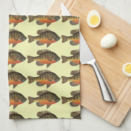 Bluegill Bream Theedoek (Quarter Fold)