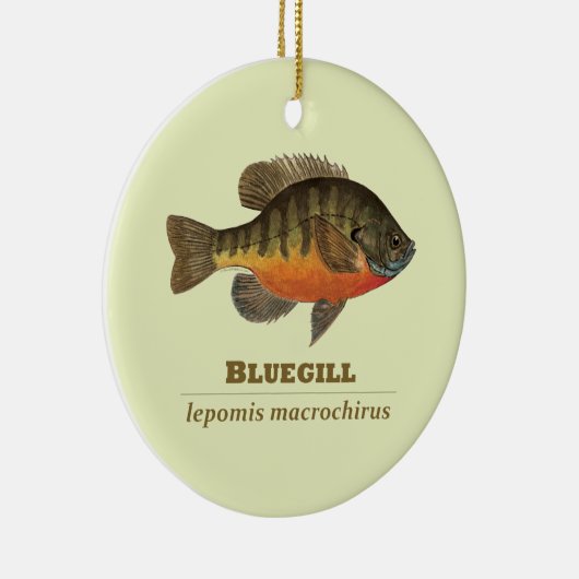 Bluegill Bream Vist Keramisch Ornament (Rechts)