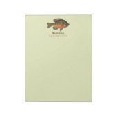 Bluegill Bream Vist Notitieblok (Linkerzijde)