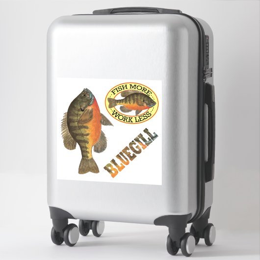 Bluegill Bream Vist van Angler Sticker (Koffer)