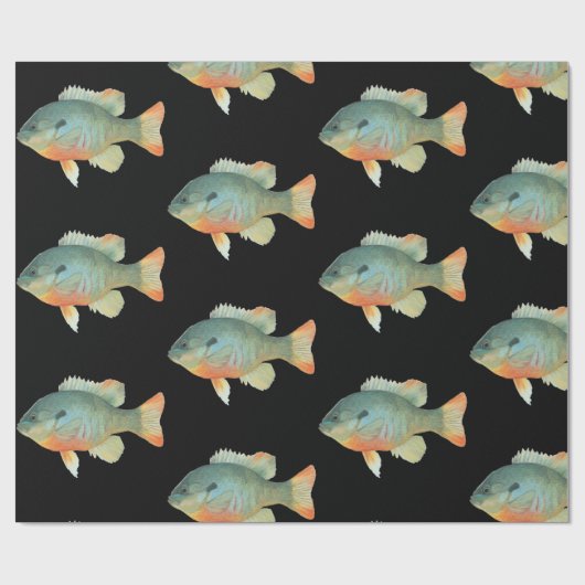 Bluegill Brim Bream Sunfish Perch Vist Cadeaupapier (Vlak)