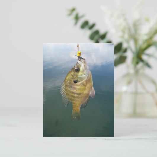 Bluegill Catch Briefkaart (Staand voorkant)