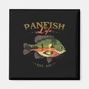 Bluegill Fish Panfish Life Est 2021 Gevist visser Magneet