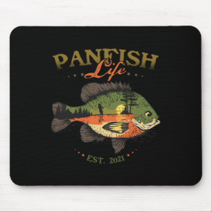Bluegill Fish Panfish Life Est 2021 Gevist visser Muismat