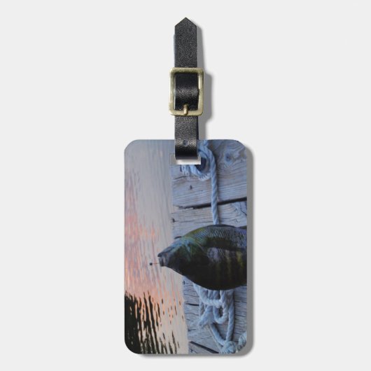 Bluegill in sunset Lake Arrowiad Bagagelabel (Voorkant verticaal)