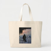 Bluegill in sunset Lake Arrowiad Grote Tote Bag (Voorkant)